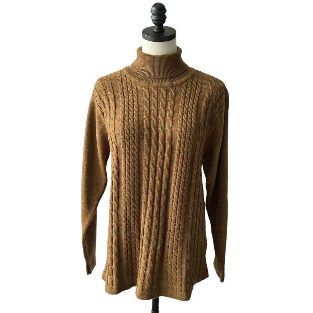 Henry White Irish Wool Cableknit Sweater | LARGE